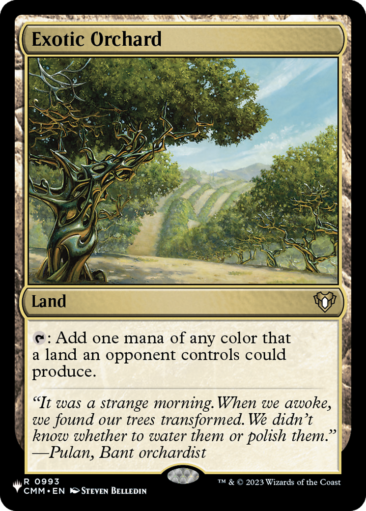 Exotic Orchard (CMM) [The List] | Card Citadel