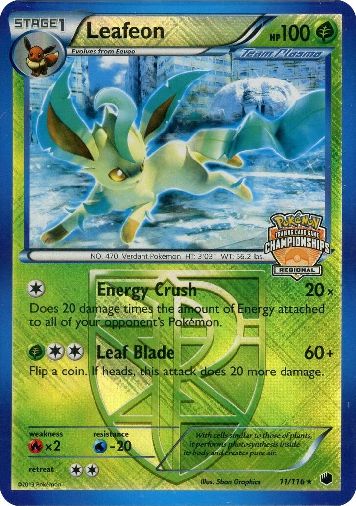 Leafeon (11)/116 (Regional Championship Promo) [League & Championship Cards] | Card Citadel