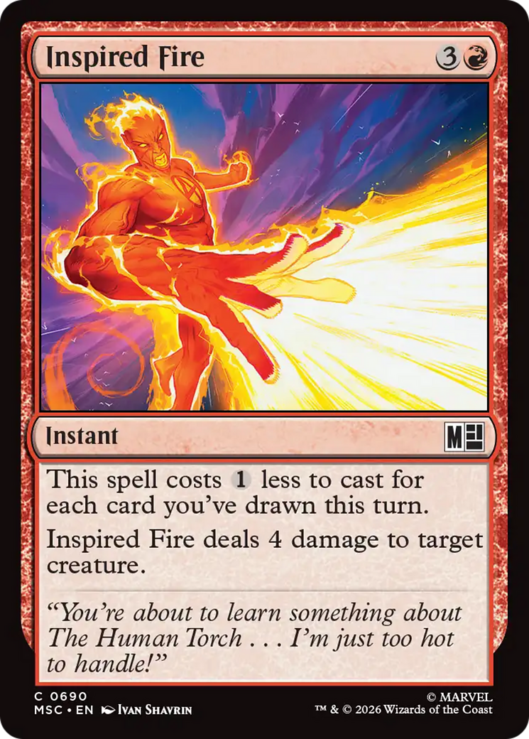 Inspired Fire [Marvel Super Heroes Commander] | Card Citadel
