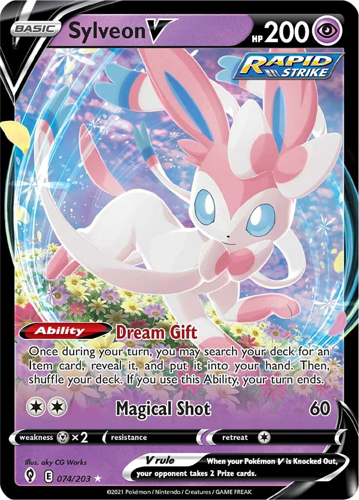 Sylveon V (074/203) [Sword & Shield: Evolving Skies] | Card Citadel