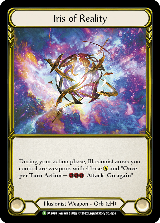 Iris of Reality (Golden) [FAB098] (Promo)  Cold Foil | Card Citadel