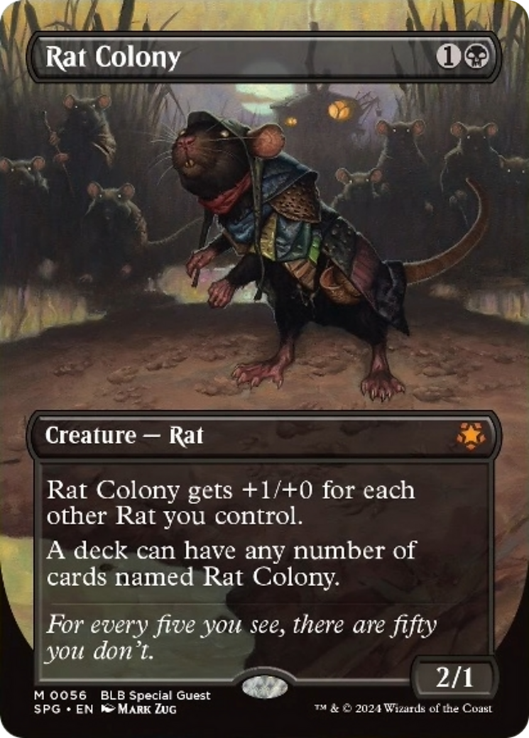 Rat Colony (Borderless) [Bloomburrow Special Guests] | Card Citadel