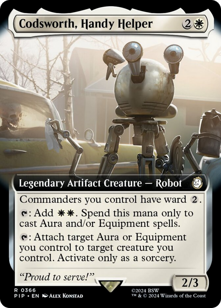 Codsworth, Handy Helper (Extended Art) [Fallout] | Card Citadel