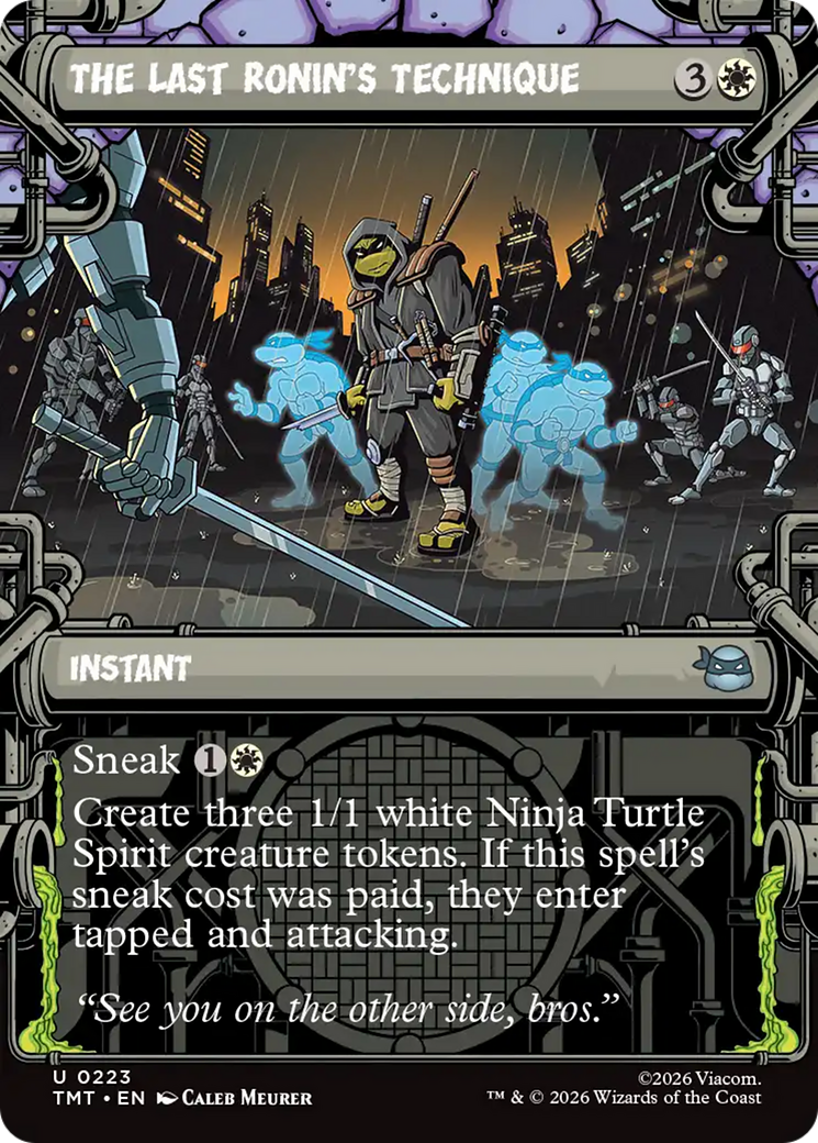 The Last Ronin's Technique (Showcase) [Teenage Mutant Ninja Turtles] | Card Citadel