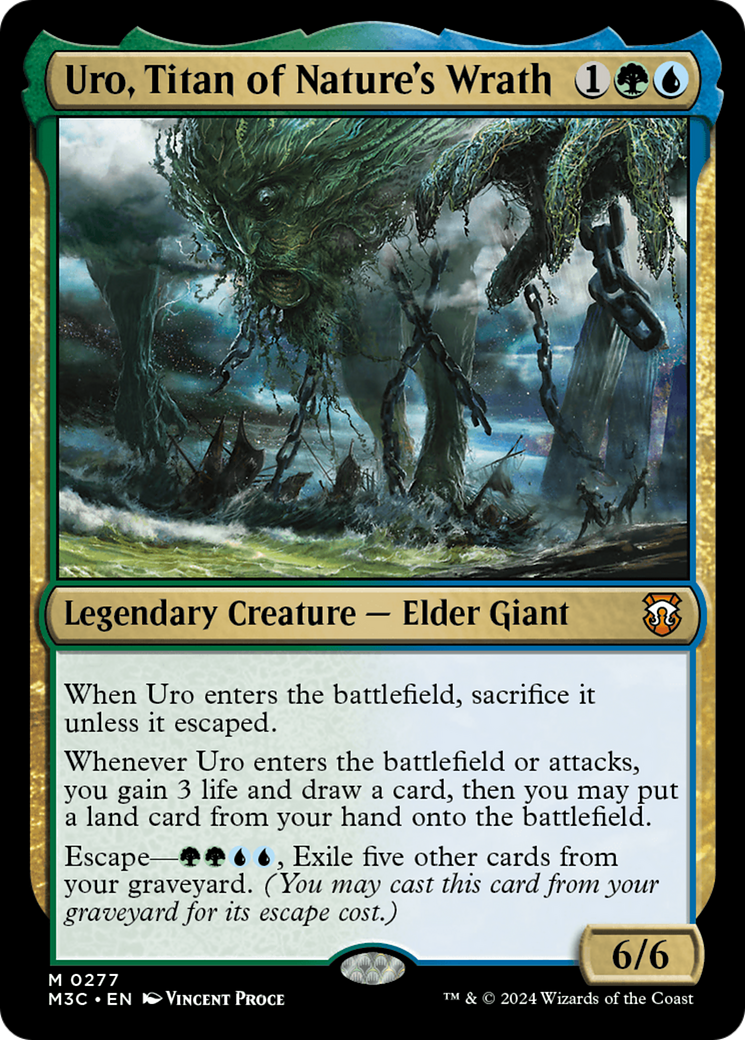 Uro, Titan of Nature's Wrath (Ripple Foil) [Modern Horizons 3 Commander] | Card Citadel