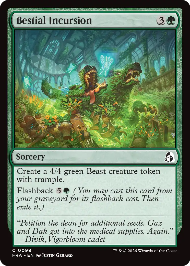 Bestial Incursion [Reality Fracture] | Card Citadel
