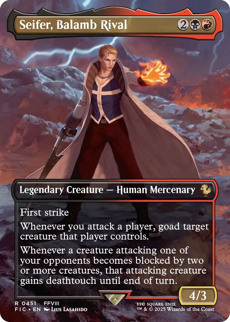 Seifer, Balamb Rival (Borderless) [FINAL FANTASY Commander] | Card Citadel