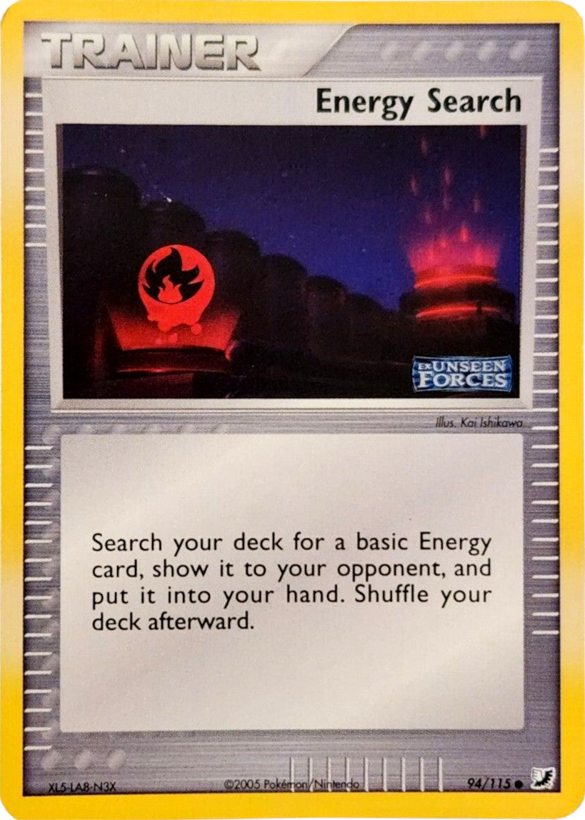 Energy Search (94/115) (Stamped) [EX: Unseen Forces] | Card Citadel