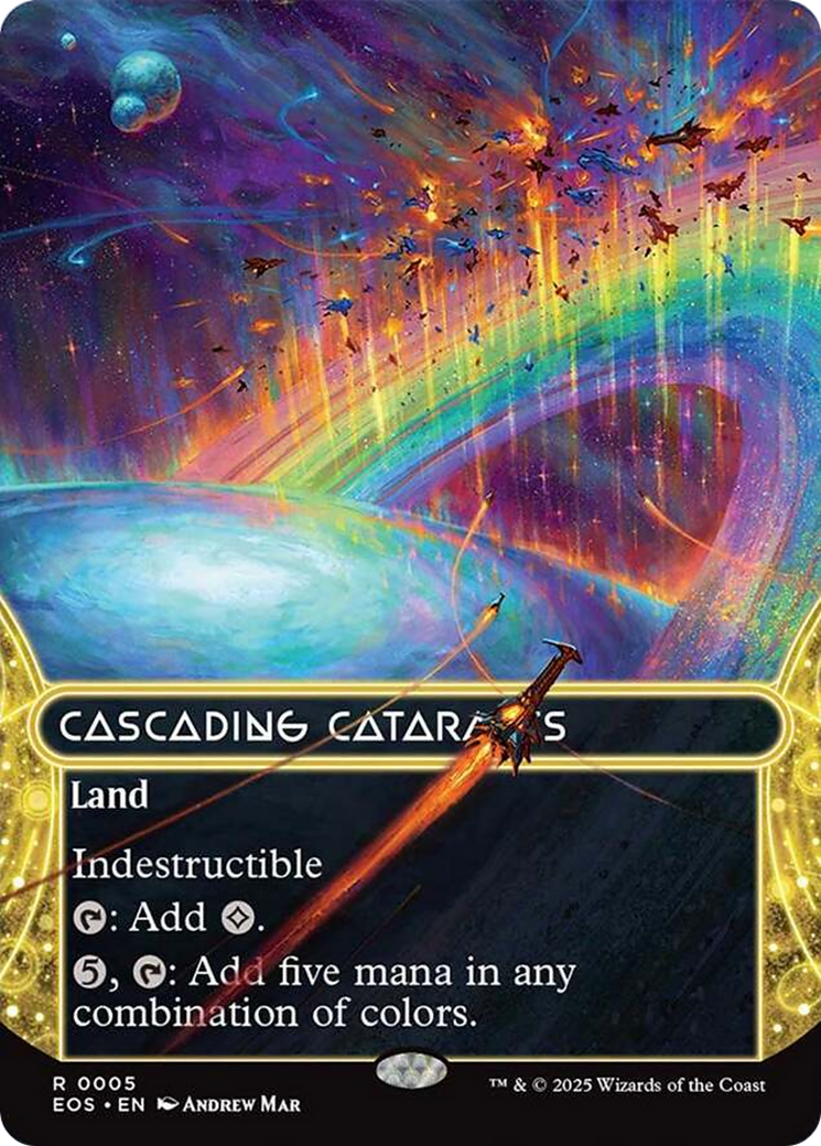 Cascading Cataracts (0005) (Borderless) [Edge of Eternities: Stellar Sights] | Card Citadel