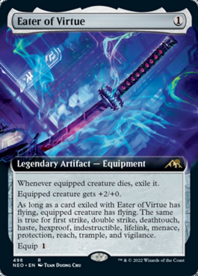 Eater of Virtue (Extended Art) [Kamigawa: Neon Dynasty] | Card Citadel