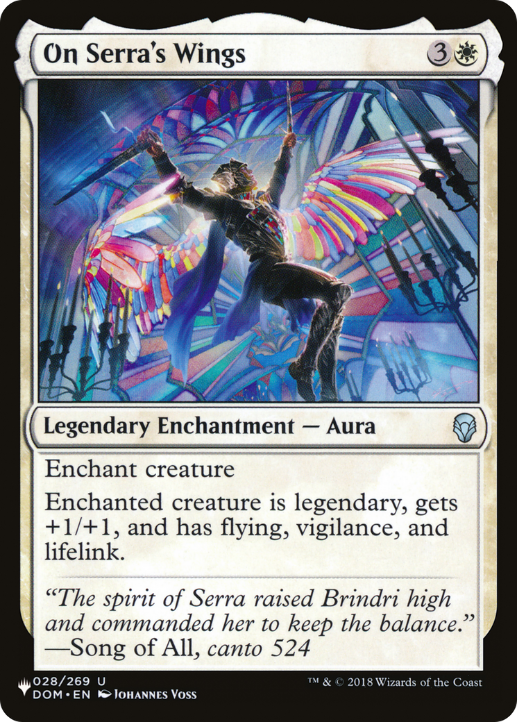 On Serra's Wings [The List Reprints] | Card Citadel