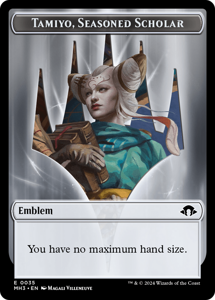 Phyrexian Germ // Emblem - Tamiyo, Seasoned Scholar Double-Sided Token [Modern Horizons 3 Tokens] | Card Citadel
