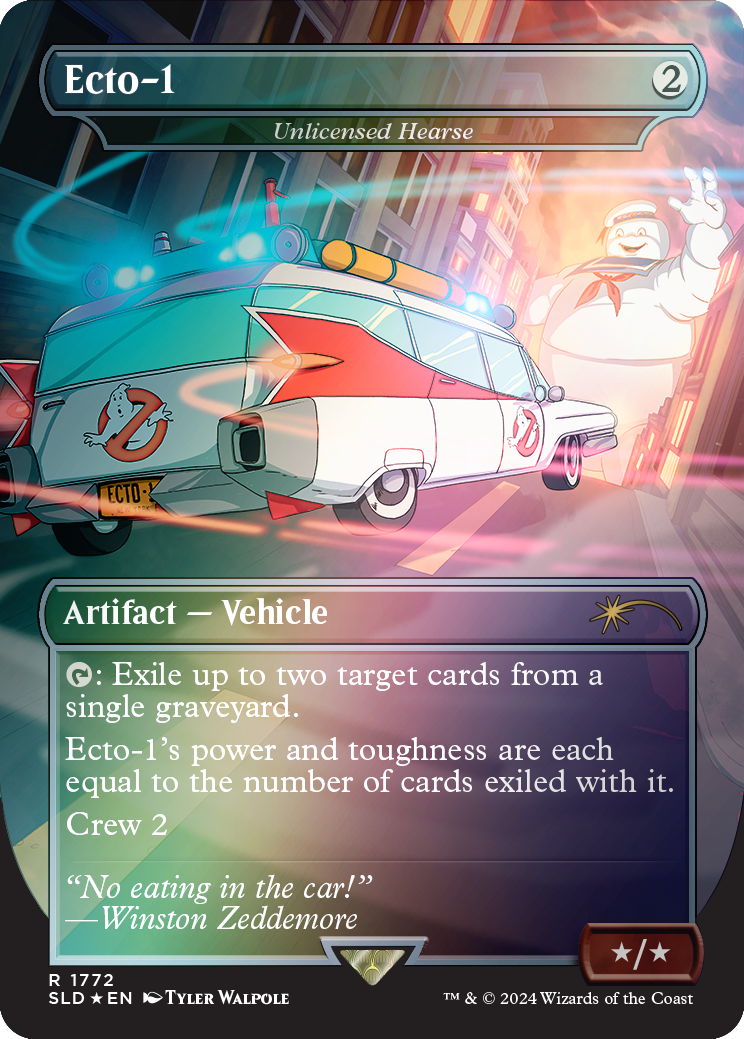 Ecto-1 - Unlicensed Hearse (Rainbow Foil) [Secret Lair Drop Series] | Card Citadel