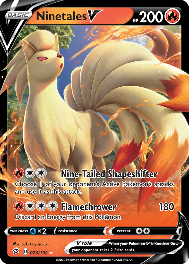 Ninetales V (026/192) [Sword & Shield: Rebel Clash] | Card Citadel