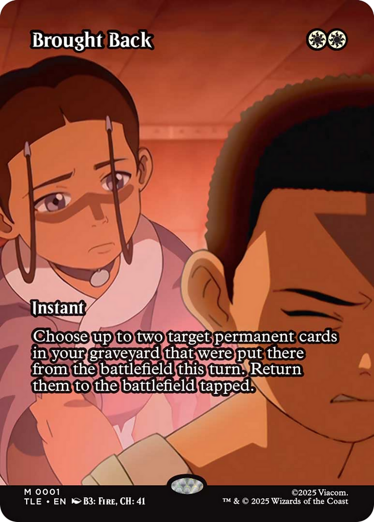 Brought Back (Borderless) [Avatar: The Last Airbender: Eternal-Legal] | Card Citadel