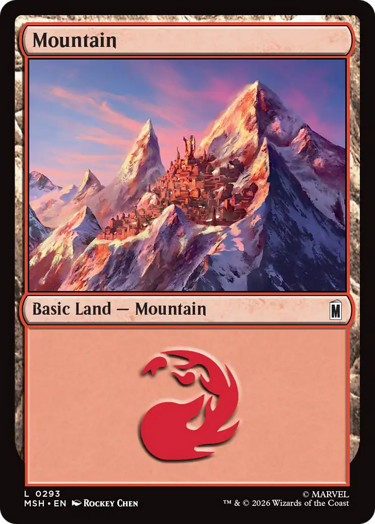 Mountain (0293) [Marvel Super Heroes] | Card Citadel