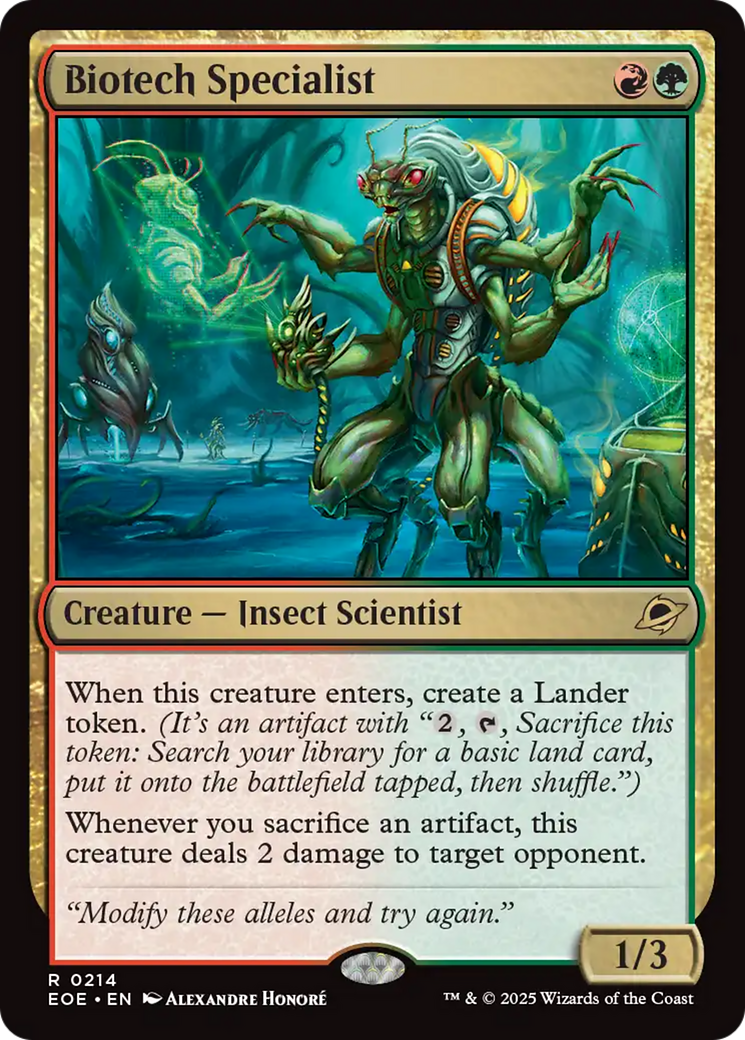 Biotech Specialist [Edge of Eternities] | Card Citadel