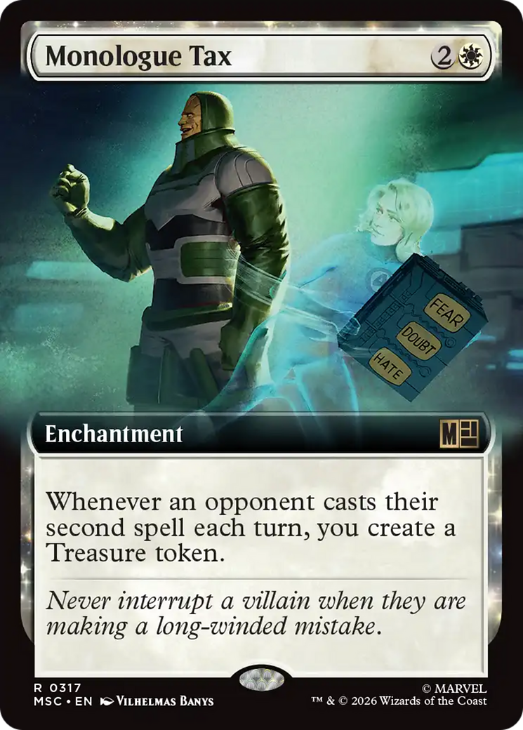 Monologue Tax (Extended Art) [Marvel Super Heroes Commander] | Card Citadel