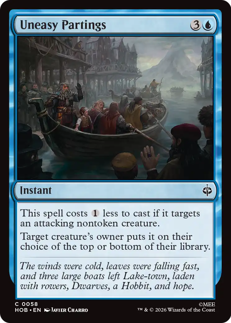 Uneasy Partings [The Hobbit] | Card Citadel