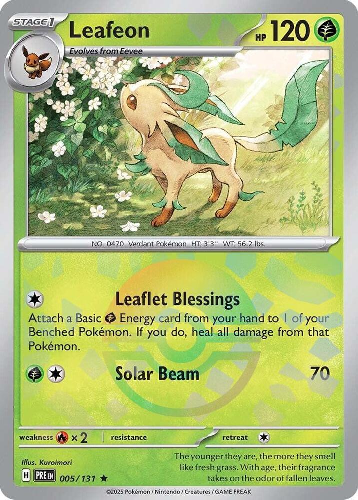 Leafeon (005/131) (Poke Ball Pattern) [Scarlet & Violet: Prismatic Evolutions] | Card Citadel