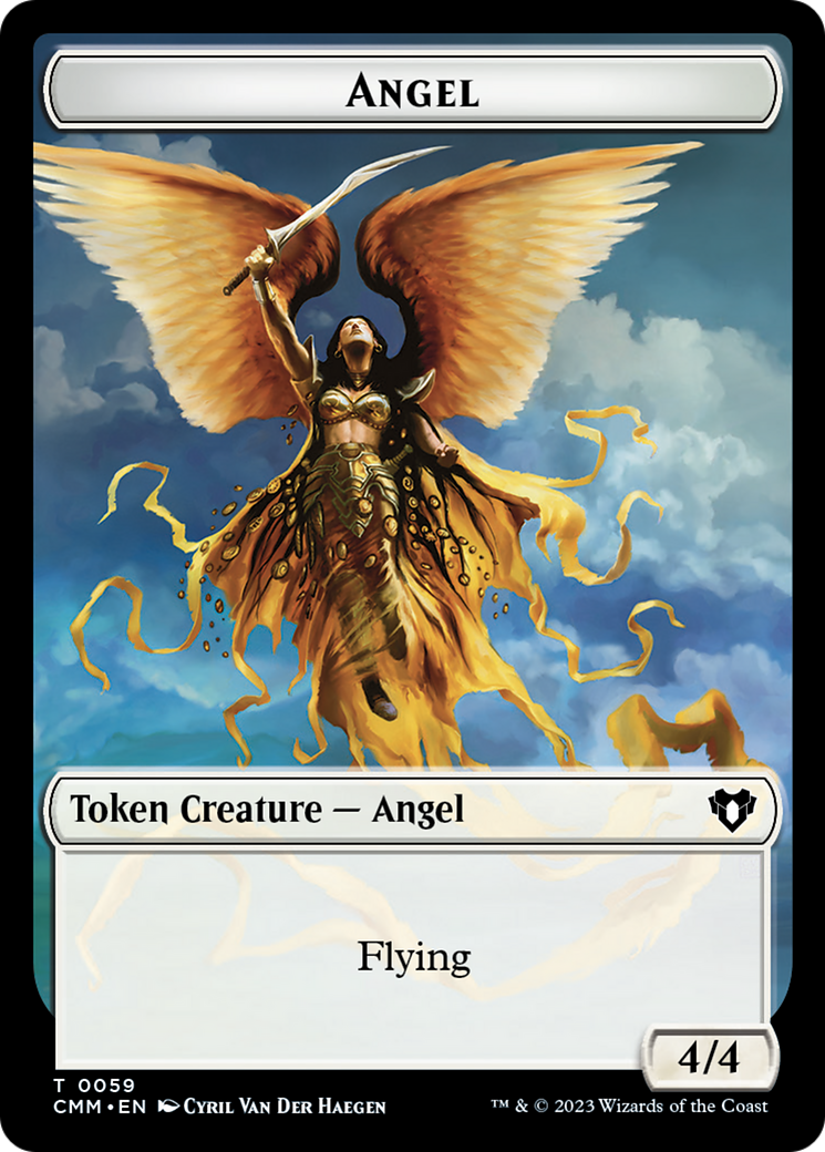 Copy (54) // Angel Double-Sided Token [Commander Masters Tokens] | Card Citadel