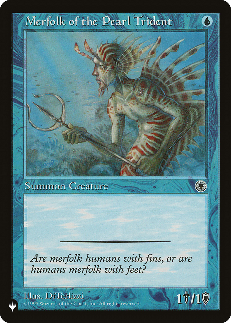 Merfolk of the Pearl Trident [The List Reprints] | Card Citadel