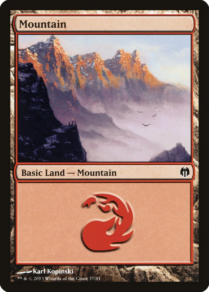 Mountain (37) [Duel Decks: Heroes vs. Monsters] | Card Citadel