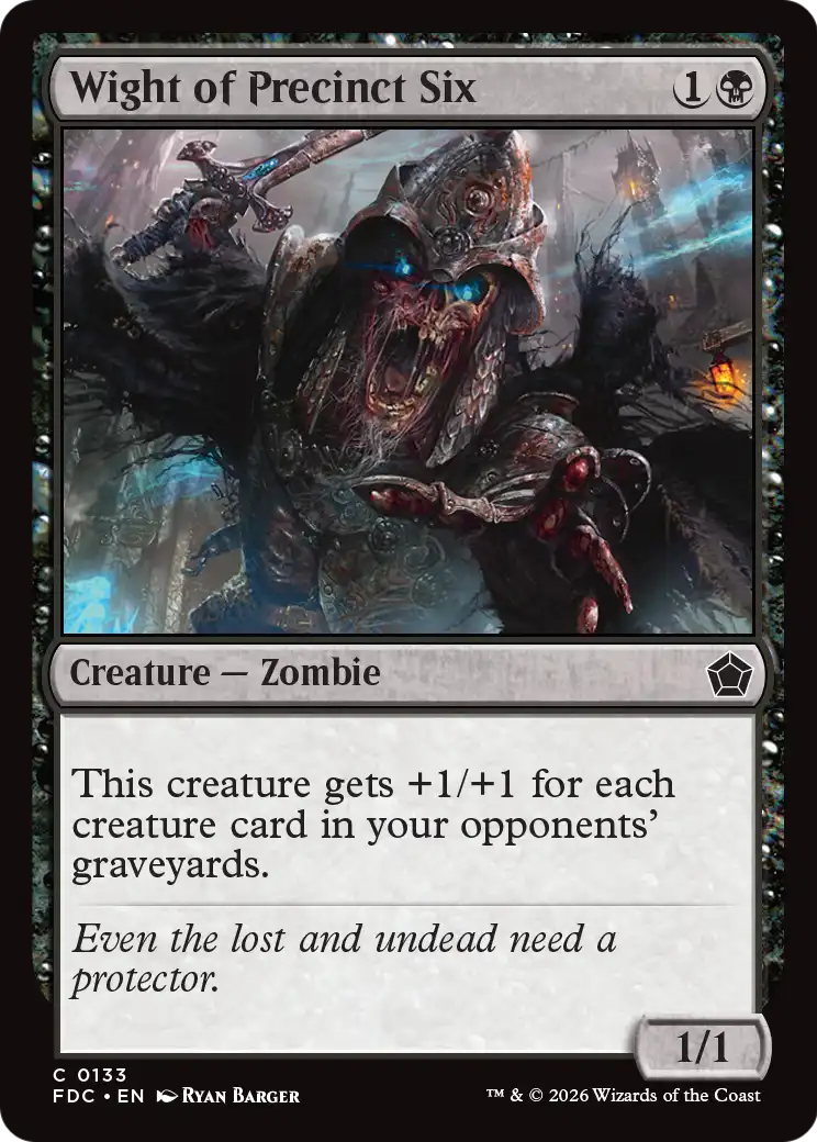 Wight of Precinct Six [Foundations Commander] | Card Citadel