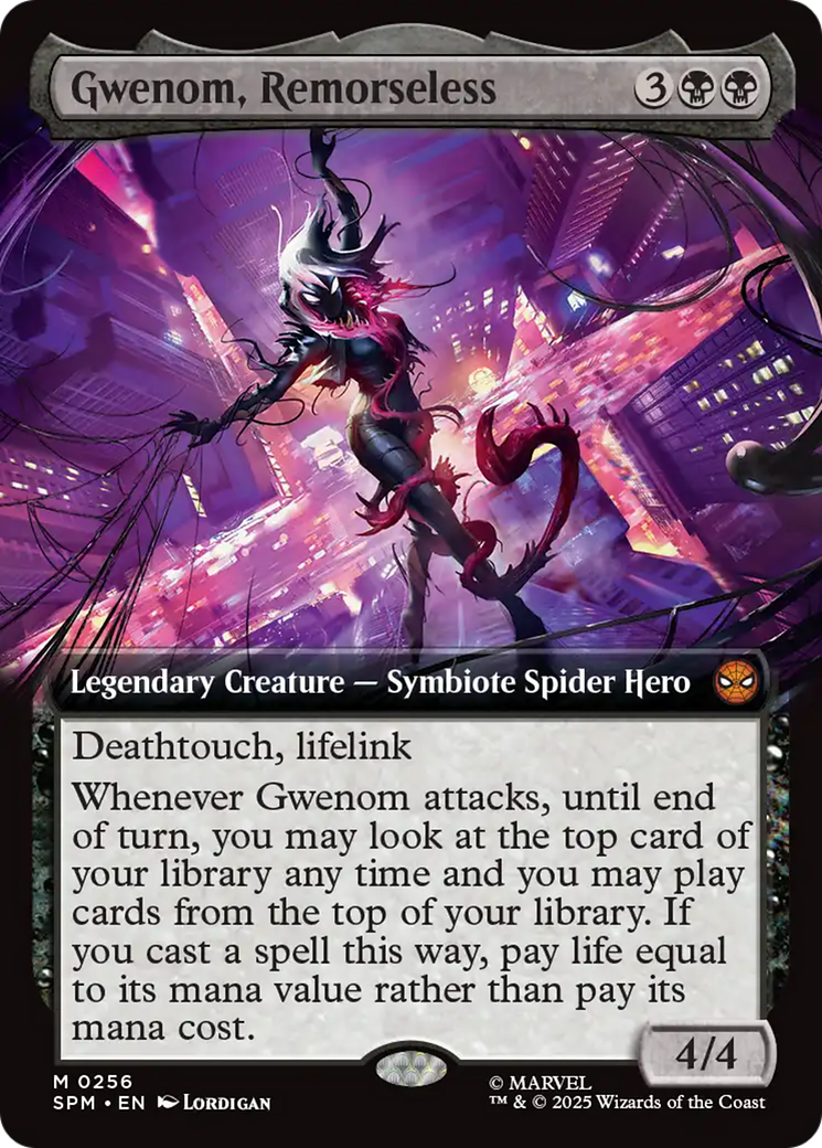 Gwenom, Remorseless (Extended Art) [Marvel's Spider-Man] | Card Citadel