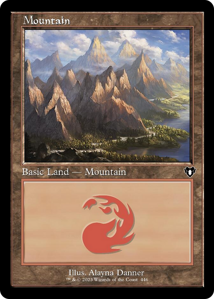 Mountain (446) (Retro) [Commander Masters] | Card Citadel