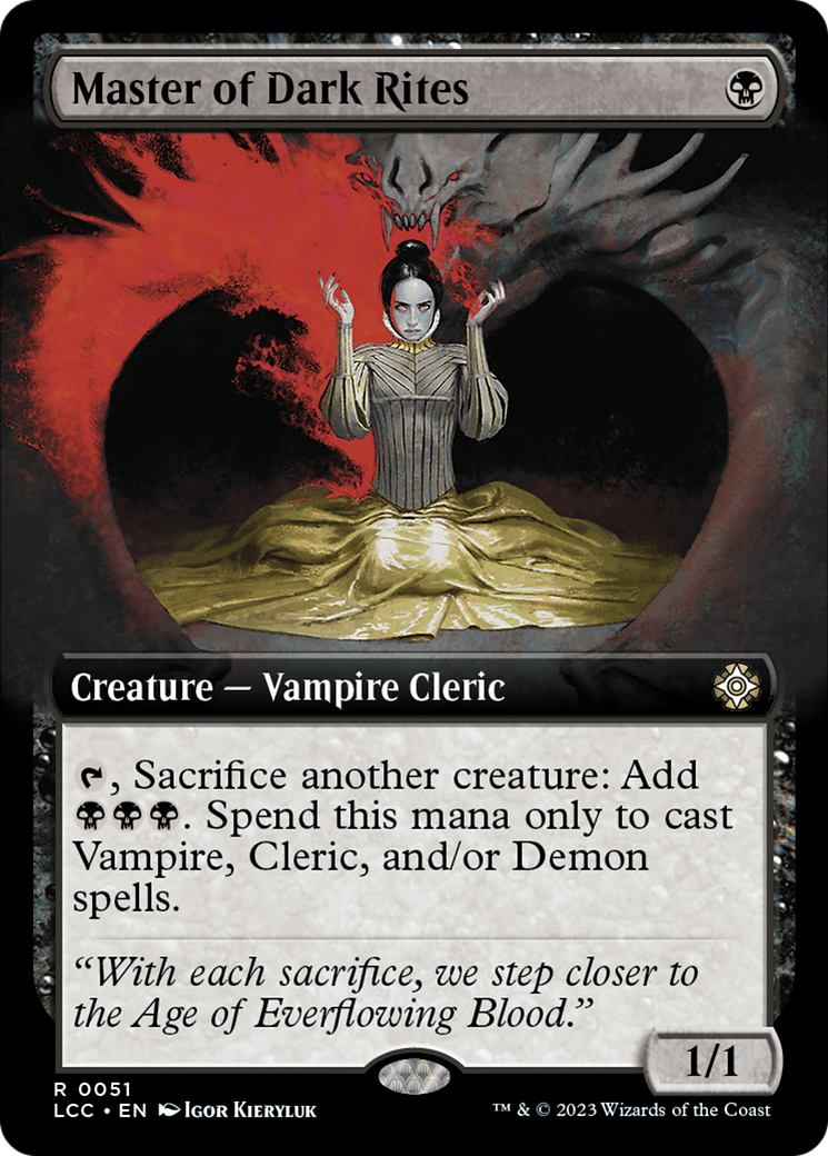 Master of Dark Rites (Extended Art) [The Lost Caverns of Ixalan Commander] | Card Citadel