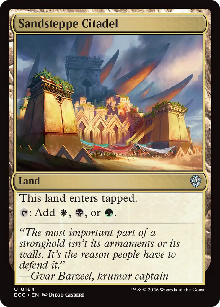 Sandsteppe Citadel [Lorwyn Eclipsed Commander] | Card Citadel
