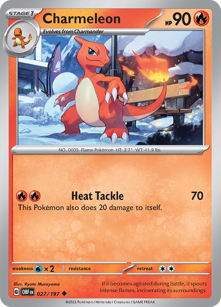 Charmeleon (027/197) [Scarlet & Violet: Obsidian Flames] | Card Citadel