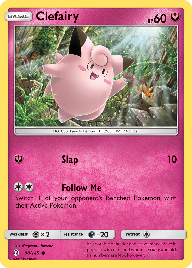 Clefairy (88/145) [Sun & Moon: Guardians Rising] | Card Citadel