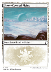 Snow-Covered Plains (White Border) [Mystery Booster 2] | Card Citadel