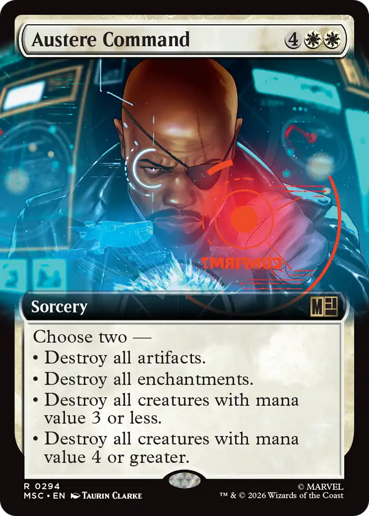 Austere Command (Extended Art) [Marvel Super Heroes Commander] | Card Citadel