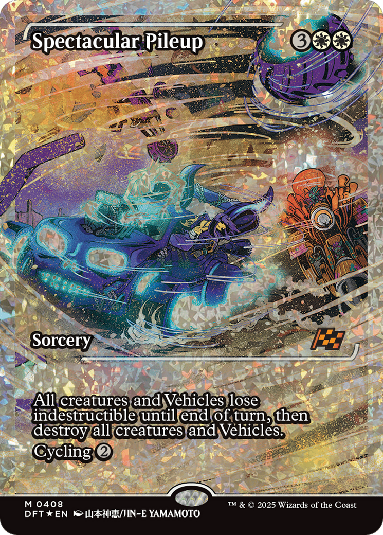 Spectacular Pileup (Showcase) (Fracture Foil) [Aetherdrift] | Card Citadel