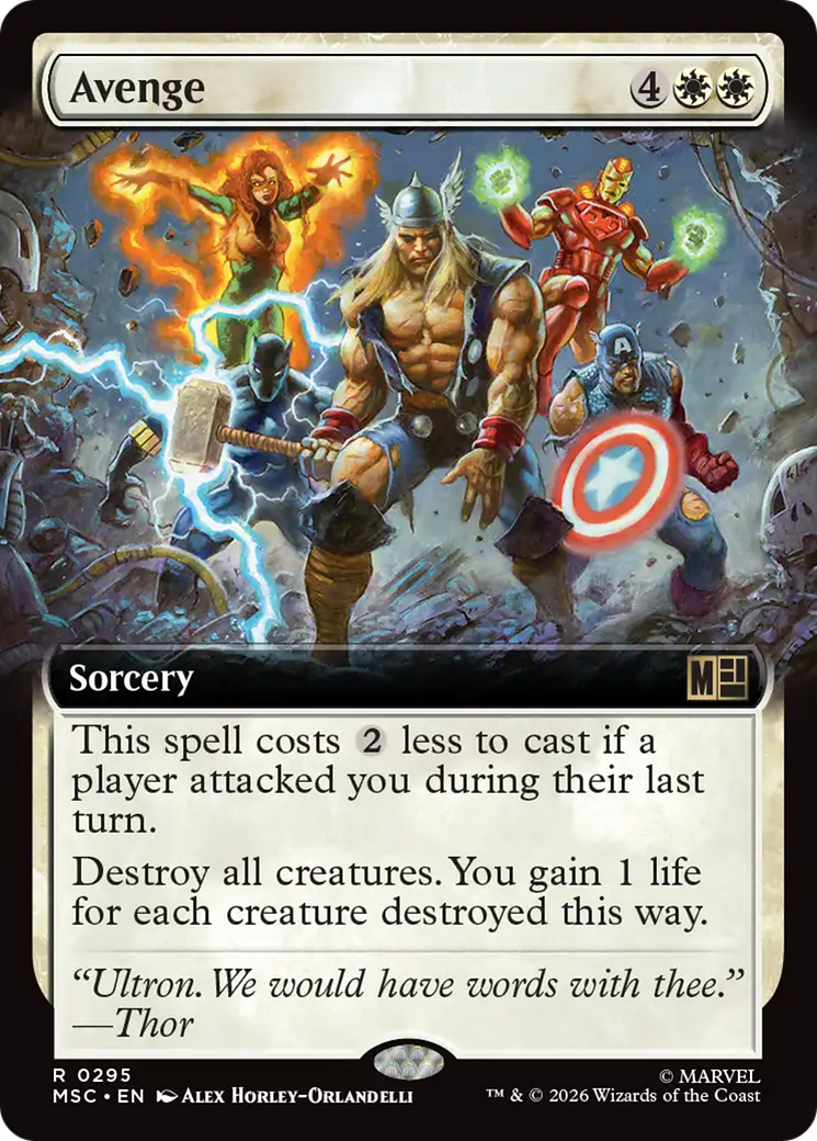 Avenge (Extended Art) [Marvel Super Heroes Commander] | Card Citadel