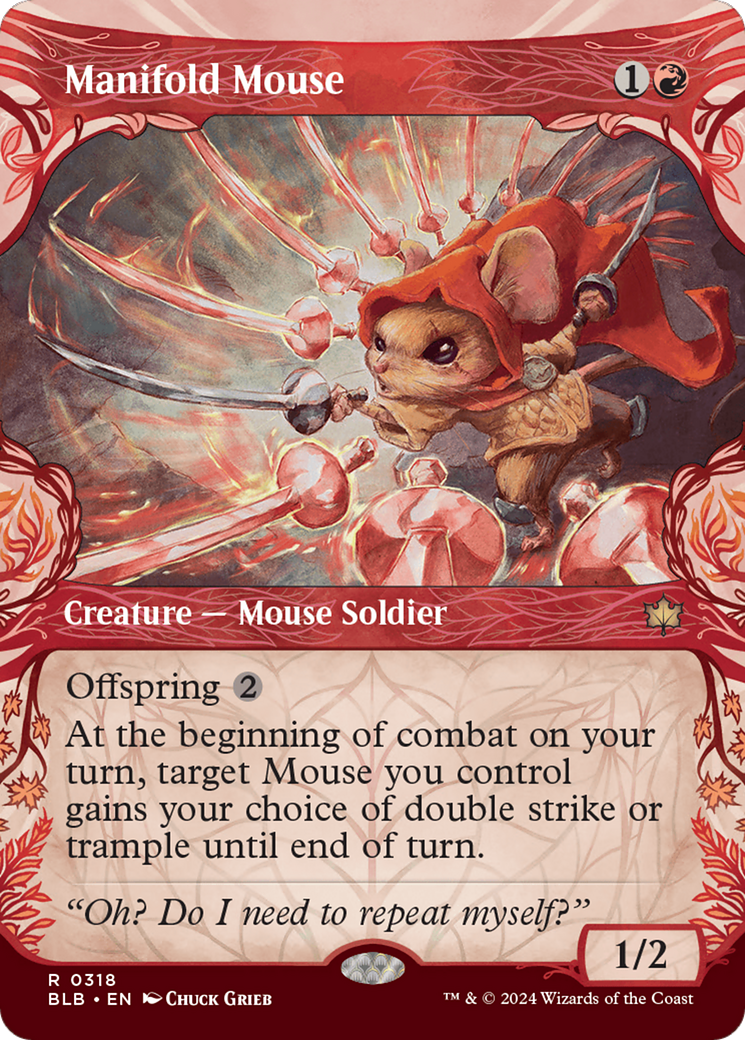 Manifold Mouse (Showcase) [Bloomburrow] | Card Citadel