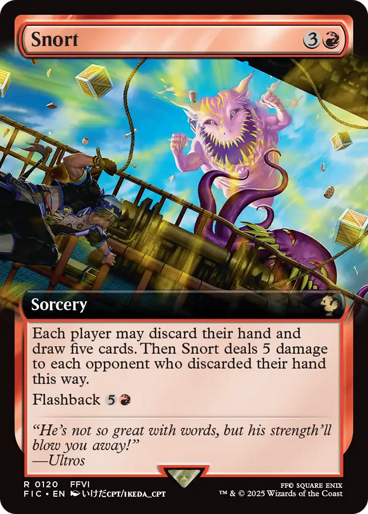 Snort (Extended Art) [FINAL FANTASY Commander] | Card Citadel