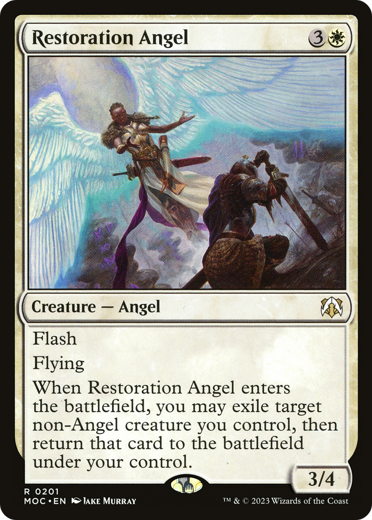 Restoration Angel [March of the Machine Commander] | Card Citadel