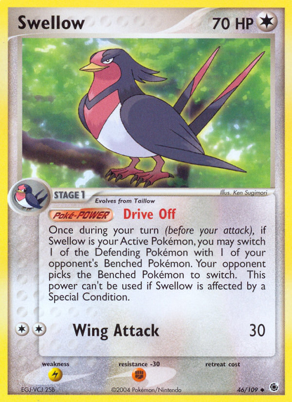 Swellow (46/109) [EX: Ruby & Sapphire] | Card Citadel