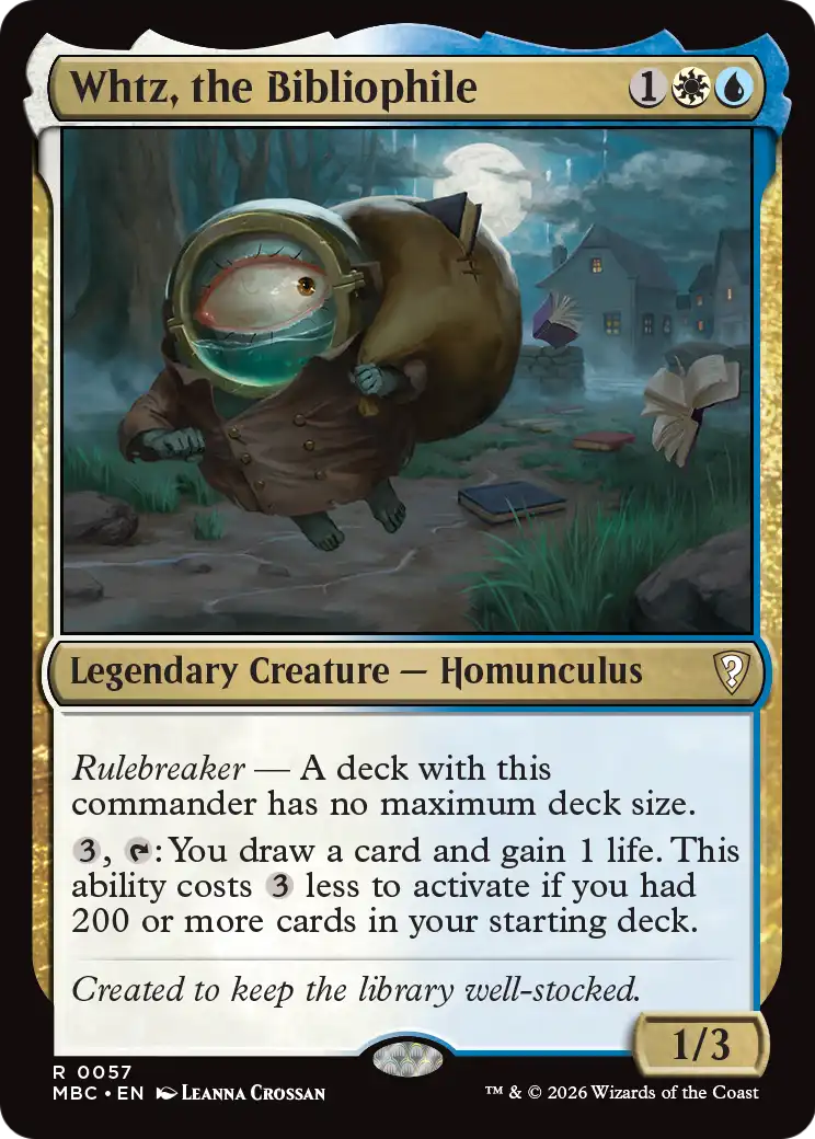 Whtz, the Bibliophile [Mystery Booster: Commander Edition] | Card Citadel