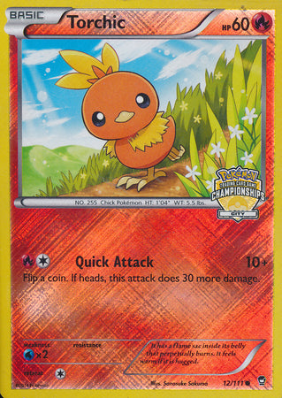Torchic (12/111) (City Championship Promo) [XY: Furious Fists] | Card Citadel