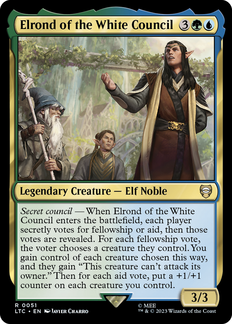 Elrond of the White Council [The Lord of the Rings: Tales of Middle-Earth Commander] | Card Citadel