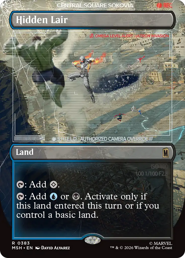 Hidden Lair (Borderless) [Marvel Super Heroes] | Card Citadel
