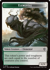 Rhino Warrior // Elemental (0010) Double-Sided Token [Lorwyn Eclipsed Tokens] | Card Citadel