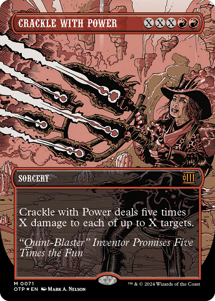 Crackle with Power (Textured Foil) [Outlaws of Thunder Junction: Breaking News] | Card Citadel