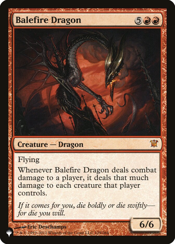 Balefire Dragon [The List] | Card Citadel