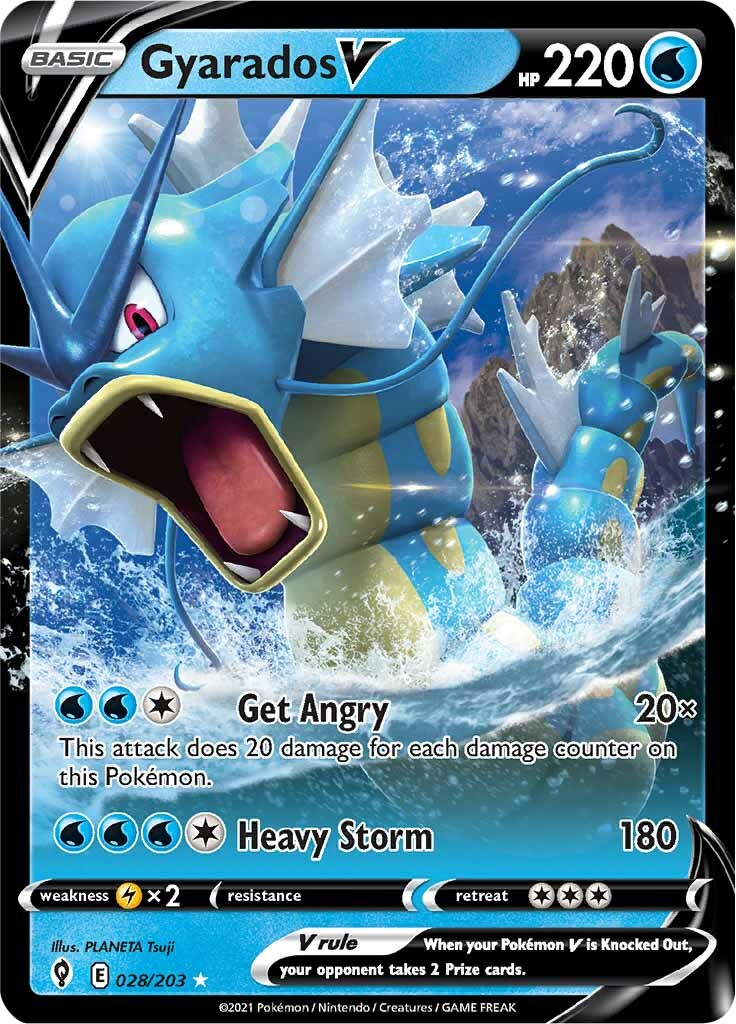 Gyarados V (028/203) [Sword & Shield: Evolving Skies] | Card Citadel